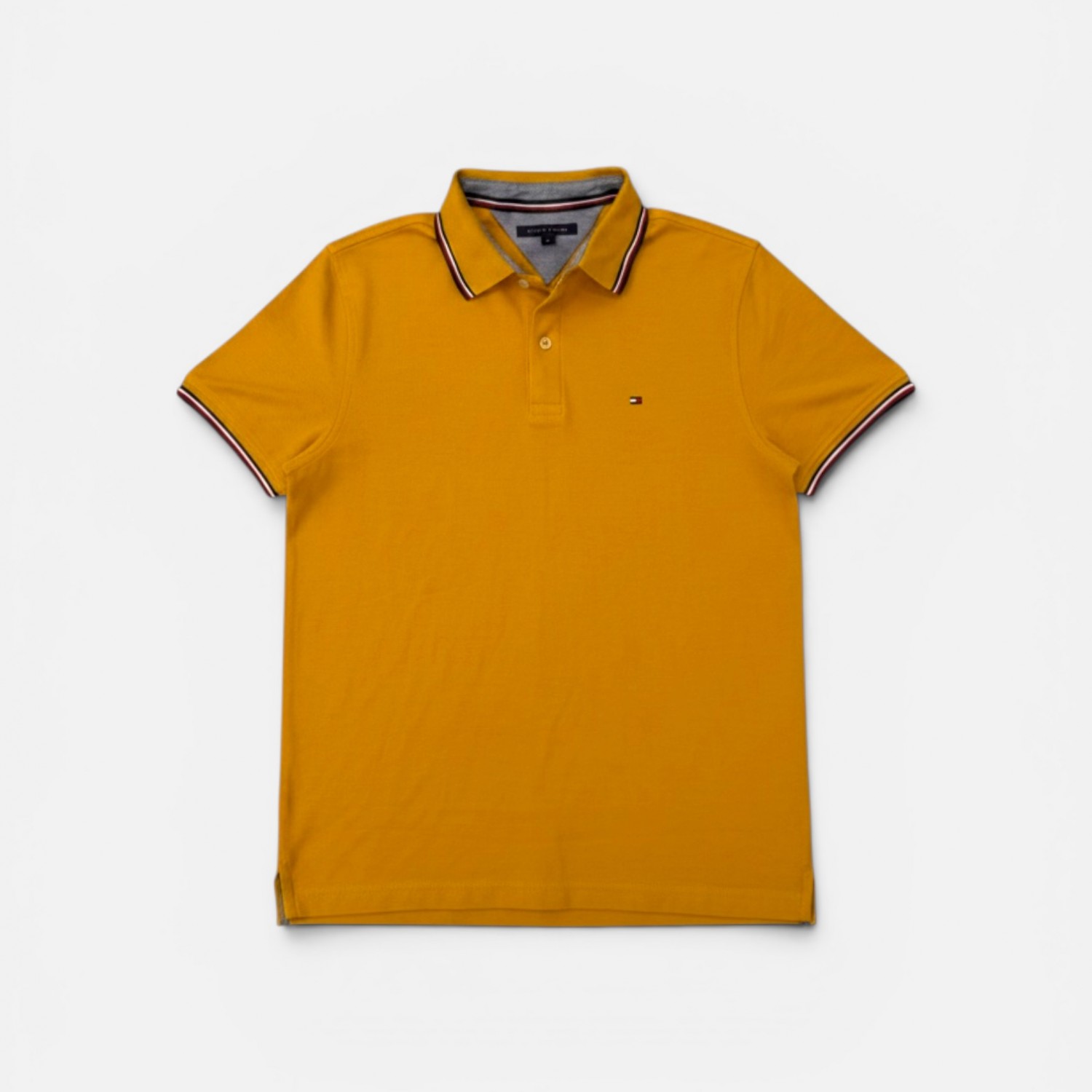Tommy Hilfiger Ανδρικό Mustard Polo Shirt M